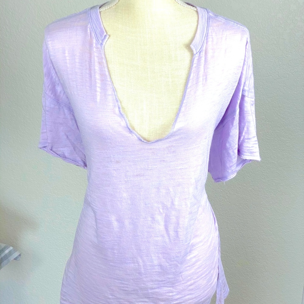 Free People Maddie Distressed Tee - Picture 2 of 7